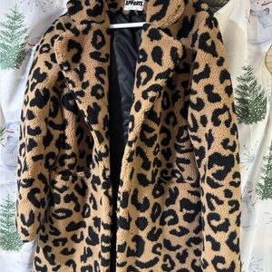 Apparis Animal Print Faux Fur Jacket
